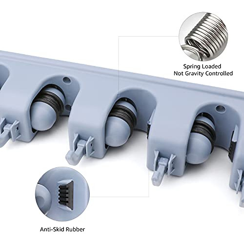 Soporte Organizador De Pared Para Escobas Herramientas