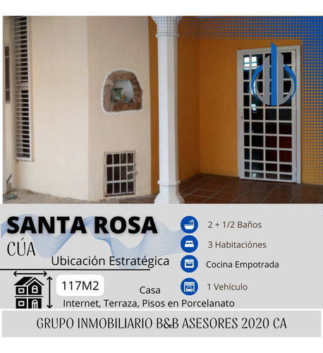 Casa Tipo Townhouse Urbanización Santa Rosa  Cúa Estado Miranda 