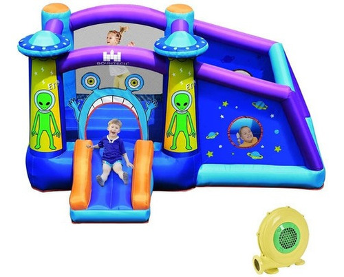 Bountech Alien Castillo Saltarin Tobogan Piscina Inflable