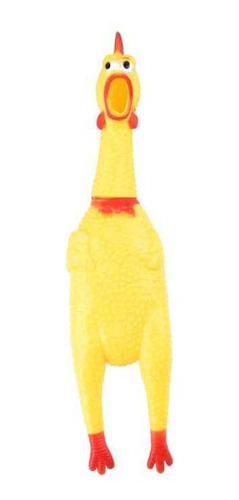 Imagem 4 de 4 de Frango Mordedor Pet Cachorro Galinha De Borracha 16cm Sonoro