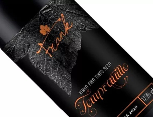 Vinho Tinto Fino Seco Uva Tempranillo Frank Teor 12,7% 750ml