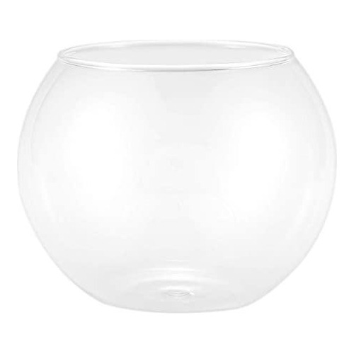 Vaso Aquário Castiçal Redondo De Vidro 750ml Mesa