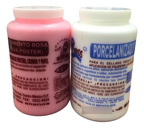 Litro Pegamento Rosa Y Litro Porcelanizador