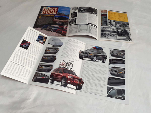 Jeep Grand Cherokee Wj (1999) Folletos Y Manual Vintage (Usado)