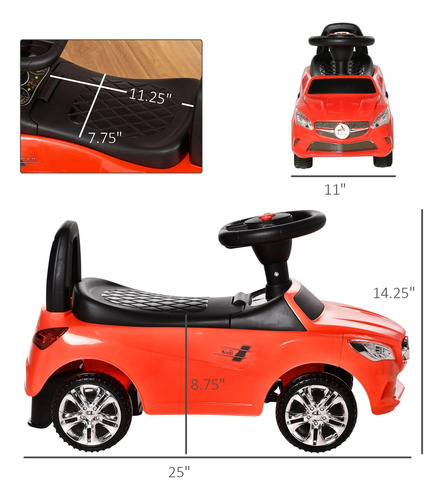 Coche Andador Para Niños Pequeños Con Musica Y Almacenamient