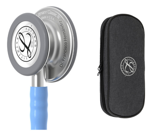 Littmann Classic 3 5630 Ceil Blue + Estuche Negro + Grabado 