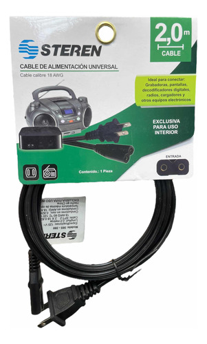 Cable De Alimentación 110v 120v Interlock Universal 18awg 2m