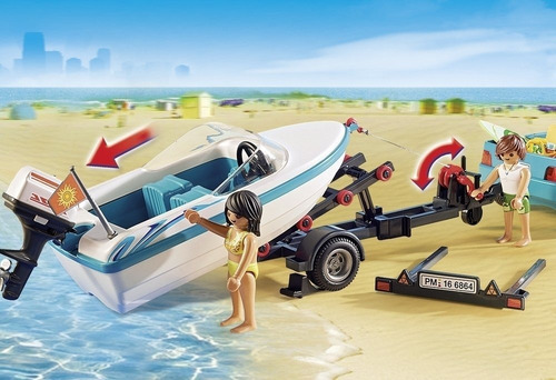 Playmobil Surfer Pickup Con Lancha