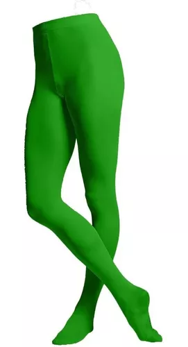 Pantimedias verdes, Medias Nylon de color verde de mujer, lencería para  fiestas, Pantimedias opacas verde manzana de 50 den. Moda callejera -   México