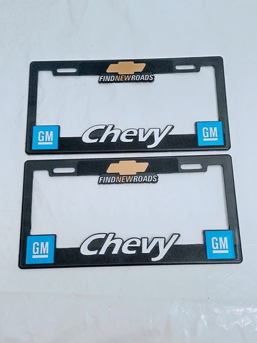 Par Portaplacas Chevrolet Chevy