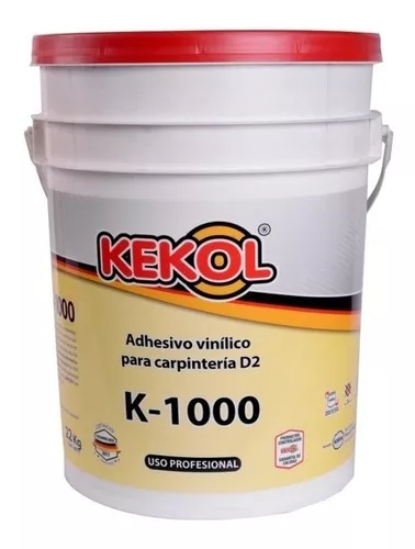 Pegamento Vinilico Kekol Adhesivo Vinilico Cola Carpintero K1000 color  blanco de 22kg