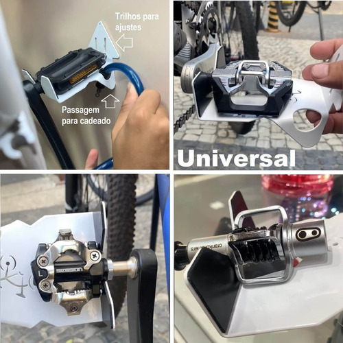 Imagem 9 de 10 de Suporte De Parede Articulado Para Bicicleta + Sup Acessórios