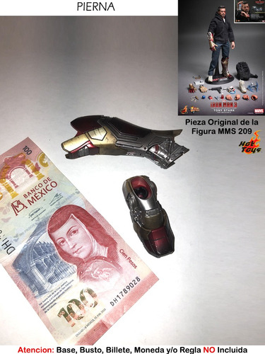 Bota Pierna Tony Stark Hot Toys Mms209 Escala 1/6 Original (Usado)