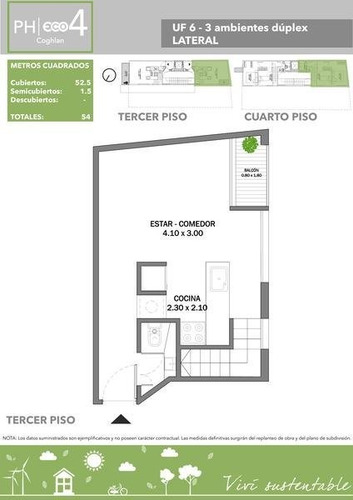 Imagen 7 de 12 de Ph Duplex 3 Ambientes - Coghlan