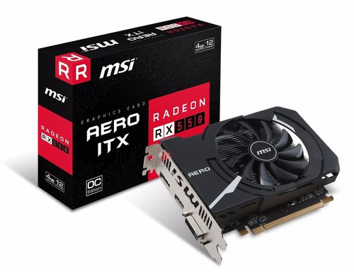 Tarjeta De Video Msi Radeon Rx 550 Aero Itx 4gb Oc