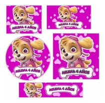 Comprar Kit Candy Bar Paw Patrol Skye Stickers Para Candy Bar