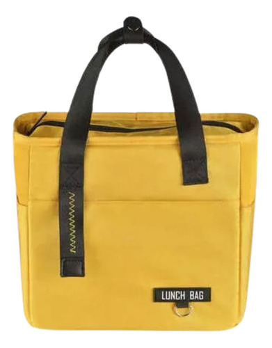 Lunchera Escolar Térmica Impermeable Lonchera Vianda Color Amarillo Color