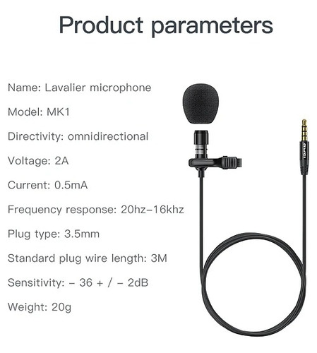 Pack X 3 / Microfono Mk1 Awei Con Cancelación De Ruido