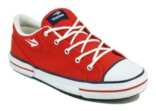 Zapatillas Topper Nova Low Reforzadas Rojas