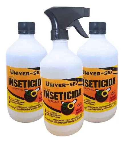 3 Inseticidas Mata Percevejo De Cama 500ml Com Borrifador ...