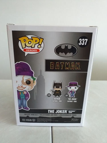 Funko Pop Batman 1989 The Joker Chase Y Sticker Game Stop (Usado)