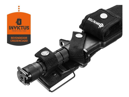 Faca Tática Explorer Black Invictus Inox Edc Militar Camping