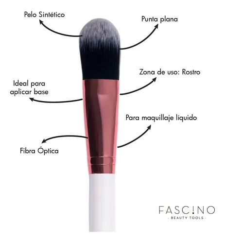 Brocha De Maquillaje Base L quida Crueltyfree Fascino