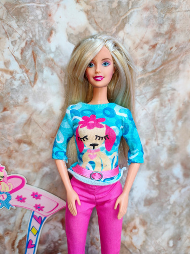 Barbie Baño Mascota Muñeca Caja Colección (Usado)