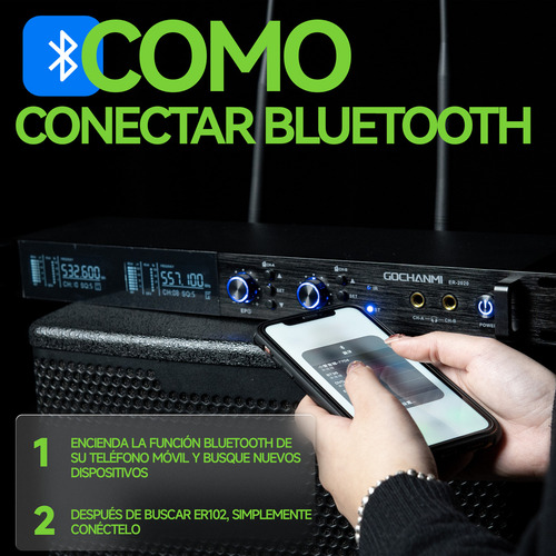 Monitoreo In Ear Gc Er2020 2 Canales 14 Receptores Bluetooth