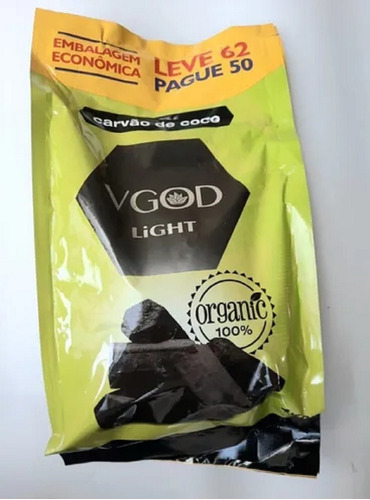 Carvão Coco Orgânico Vegetal Natural Premium Narguilé 1 Kilo