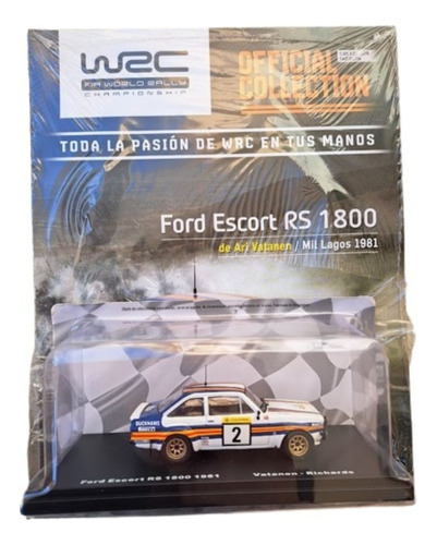 Colección Wrc 11 Ford Escort Rs 1800 Vatanen-richars