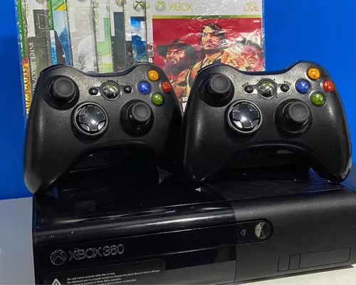 xbox 360 destravado + 2 controles  Xbox 360, Jogos de video game