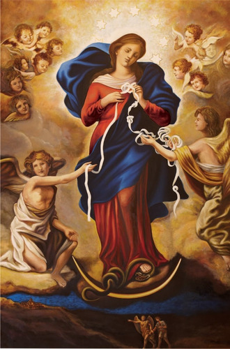 Lienzo Tela  Virgen Desatanudos 70x100cm