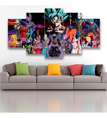 Kit 15 Placas Decorativas Dragon Ball Z Nome Do Desenho Colorido