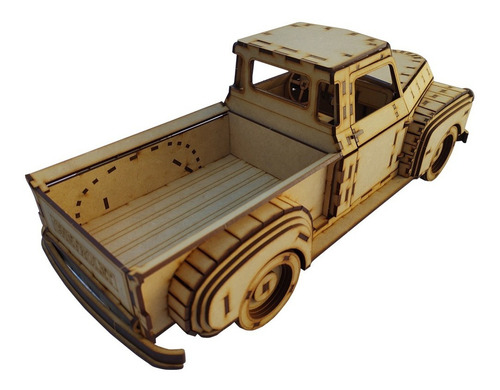 Imagen 6 de 9 de Rompecabezas 3d Camioneta Chevrolet Pickup 1948 Maqueta Flex
