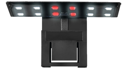 Soma Luminária Led X3 Preta (5w) Led Branco/ Vermelho - 110v