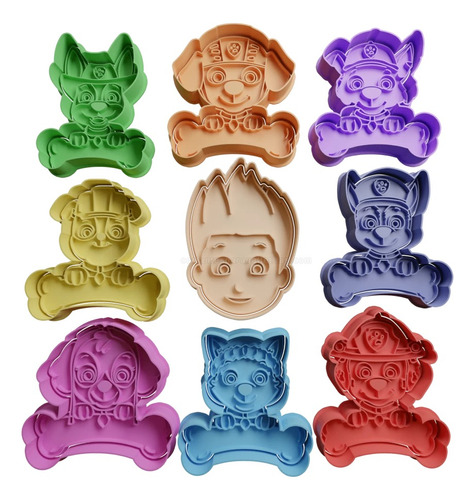 Cortadores De Galletas Set Paw Patrol