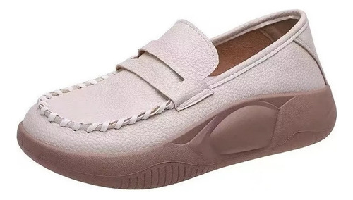 A Zapatos Casuales Cómodos Para Mujeres Con Suelas Gruesas