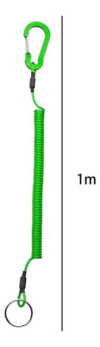 4 Cordón Retráctil Seguro Para Llavero, Accesorios Verde