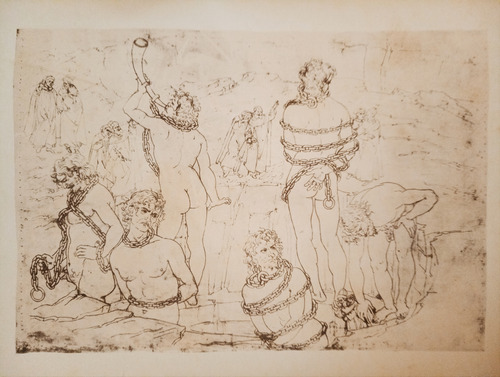 Dante Divina Commedia Italiano 36 Dibujos De Botticelli (Usado)