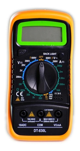 Multímetro Digital Amperimetro Voltimetro Multi Tester Ac/dc