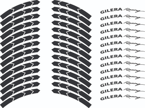 Imagen 10 de 10 de Calcos Gilera Llantas + Regalo - 00463 Graficastuning