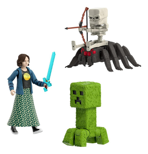 Mattel Minecraft Movie Story Overworld Set 4 Figuras Accion