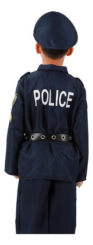 Conjunto De Uniforme De Policía Para Niños Con Disfraz De Fi