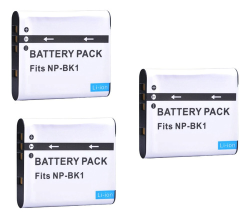 3 Baterías Np-bk1 Sony Alternativa