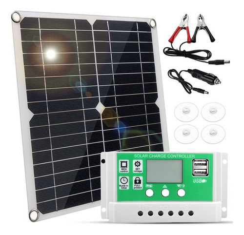 Kit De Panel De Carga Solar De 12 Vatios, 20 Paneles De Volt