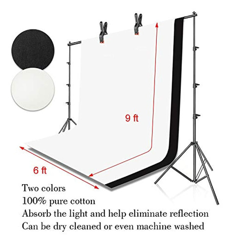 Emart Kit De Iluminación Continua De 400 W Y 5500 K Sistema 