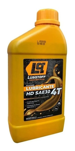 Imagen 2 de 8 de Aceite Lusqtoff Sae 30 4t Grupos Electrógenos Compresor X 1l