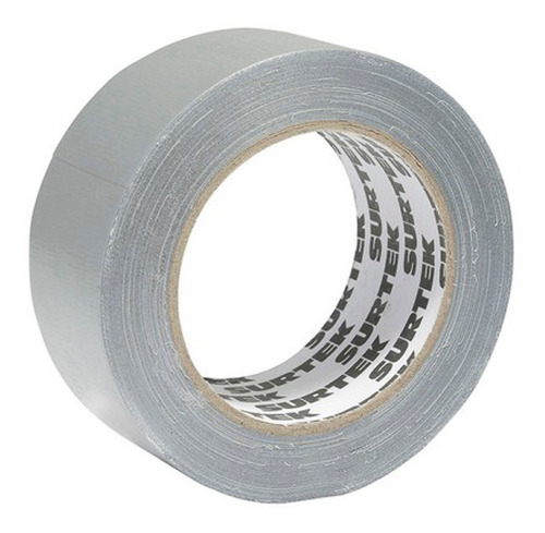 Cinta Para Ducto 50x10 Gris Plata Surtek 138040