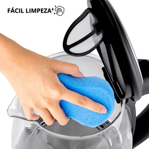 Chaleira Elétrica 127v Vidro Borossilicato Água Quente Rapid